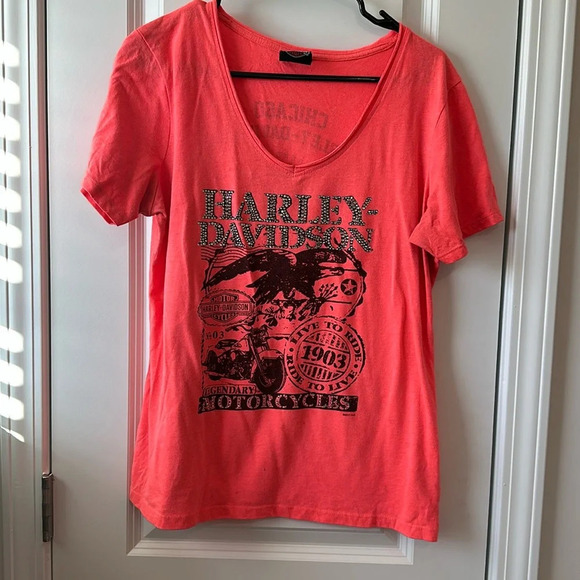 Women’s Harley Davidson T-shirt, Chicago - Picture 1 of 4
